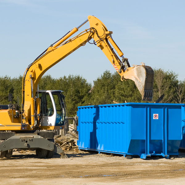 can i request a rental extension for a residential dumpster in New Burlington